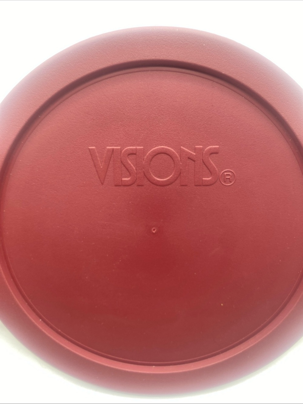 Visions CM8-PC 1 Qt Versa Pot Lid Maroon Corning Made In USA
